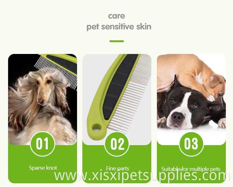 Wholesale Multifunction Two Density Teeth Pet Needle Comb Cat Dog Flea Hair Comb